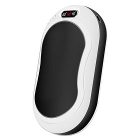 1Pc Portable Hand Warmer Power Bank Rechargeable Pocket Warmer Double-Sided Heating With Flashlight 3 Temperature Adjustment