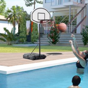 Height Adjustable Basketball Hoop, Portable Basketball Stand, 30 Backboard, Indoor Outdoor Goals Set For Kids Youth Adults