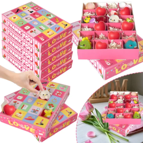 10 Pcs Advent Calendar Gift Boxes With 24 Compartments DIY Surprise Paper Boxes For Candy Jewelry Cartoon