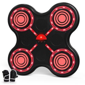 Four key boxing target-black body-black keys-red light-red eva