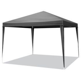 10'x10' Gazebo Waterproof Outdoor Canopy Patio Tent Party Tent for Wedding BBQ Cater, Black