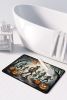 Zombies Spooky Halloween Memory Foam Kitchen Mat Machine Washable Anti-Fatigue Mat Cushion Comfort Bath Mat or Kitchen Rug