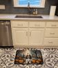 Cavalier Spaniel Spooky Halloween Memory Foam Kitchen Mat Machine Washable Anti-Fatigue Mat Cushion Comfort Bath Mat or Kitchen Rug