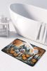 Poodle Spooky Halloween Memory Foam Kitchen Mat Machine Washable Anti-Fatigue Mat Cushion Comfort Bath Mat or Kitchen Rug