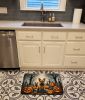Norwich Terrier Spooky Halloween Memory Foam Kitchen Mat Machine Washable Anti-Fatigue Mat Cushion Comfort Bath Mat or Kitchen Rug