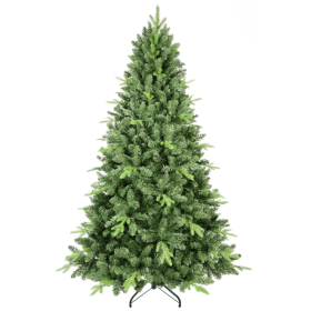 Artificial 5ft Green Christmas Tree With 967PVC Hard Needle Mixed Branch Tips, Memory Wire Iron Wire, Hinged Premium & Foldable Base For Indoor Holida