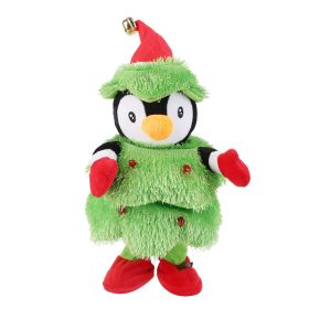 1Pc Penguin Or Elk Or Snowman Electric Dancing Singing Plush Toy Twisting Snowman Toy Talking Interactive Mimicking Funny Songs Wiggly Dance Kid (Option: Penguin)