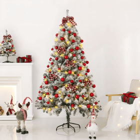 180cm New Christmas Tree, Equipped With Three Different Accessory Packs In Gold, Red, And Blue. It's On Off-season Promotion (Option: 180cm-Red)