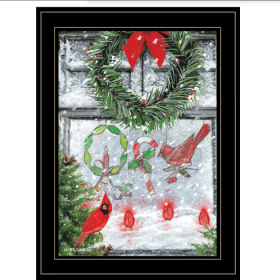 Christmas Peace By Ed Wargo Ready To Hang Framed Print, Black Frame (Option: Multicolor)