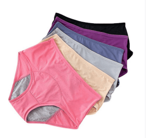 Leakproof Underwear For Women Incontinence,leak Proof Protective Pants (Color: Grey, size: XL)