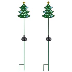 Christmas Tree Solar Light (Option: Solar lights)